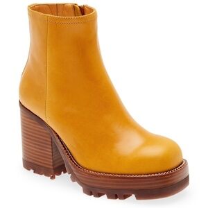 JEFFREY CAMPBELL Abundant Lug Sole Boot Dark Yellow